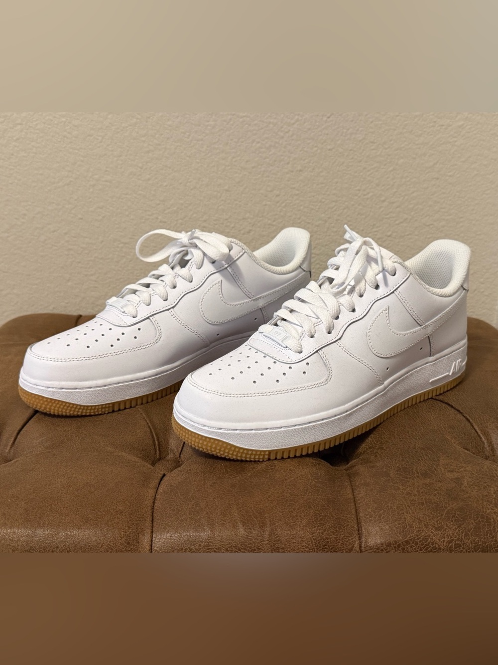 Nike Men’s Air Force 1 '07, US Size 8.0, White/Rubber Sole, Never Worn